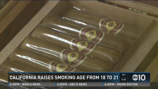 California raises smoking age from 18 to 21